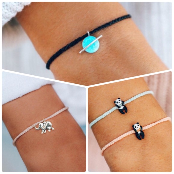 Pura Vida Jewelry - Pura Vida Saturn, Elephant, Panda Bracelet Bundle 😎